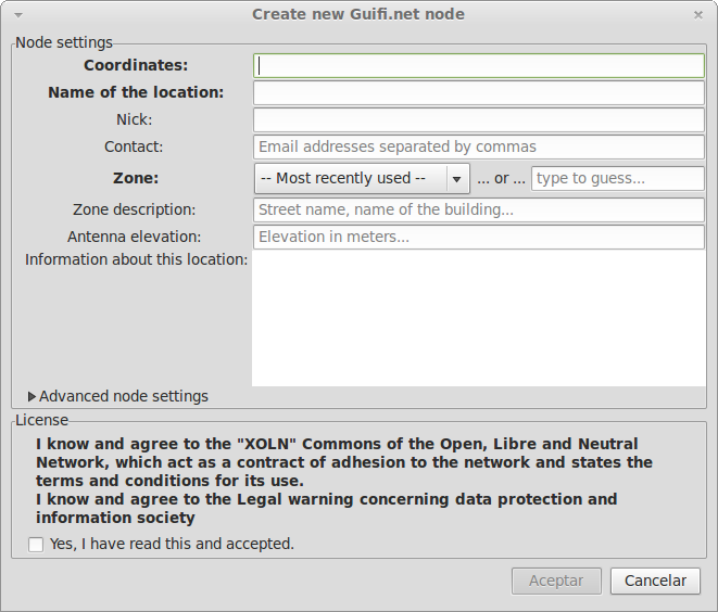 Dialog create node 2